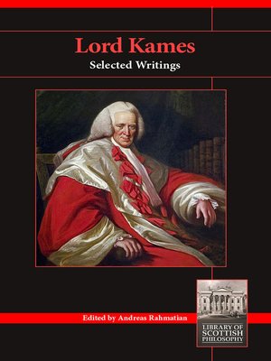 cover image of Lord Kames: Selected Writings